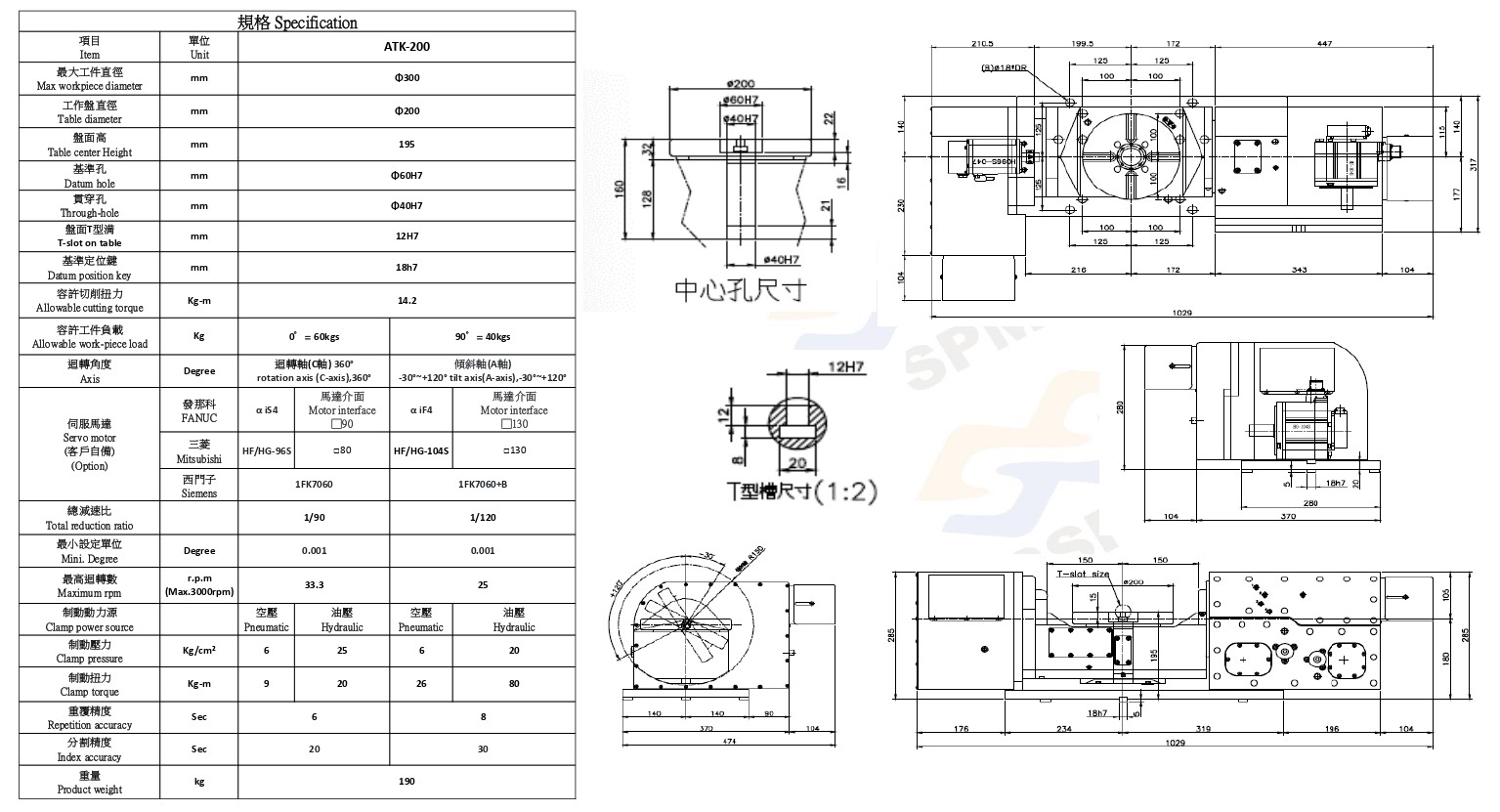 5-Axis Tilting Roller Cam Rotary Table