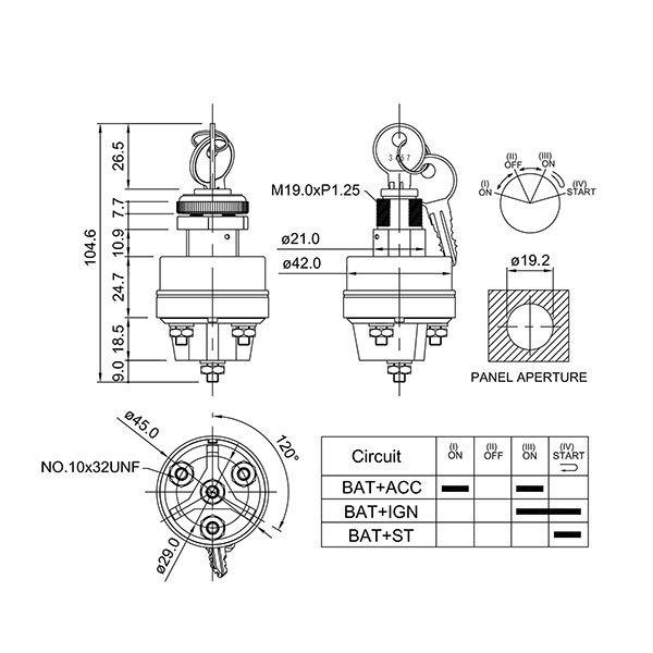 Ignition Starter Switch