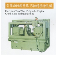 Two-way, 15-spindle precision boring machine for motorcycle crankcases Two-way, 15-spindle precision boring machine for motorcycle crankcases