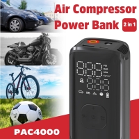 Air Compressor & Power Bank 2 in 1
