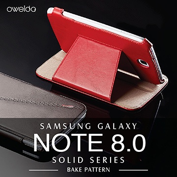 SAMSUNG Note 8.0側掀熱定型保護套烙印款