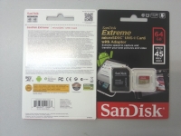 SANDISK Micro SD 64GB Extreme class 10 45MB/s Retail