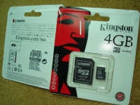 Kingston Micro SD 4GB class 4 Retail w/a