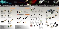 diffeent color laser modules and laser pointers and presenters