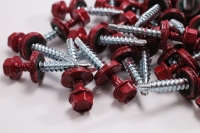 Hex Washer Roofing Screw Red