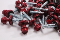 Hex Washer Roofing Screw Red Hex Washer Roofing Screw Red