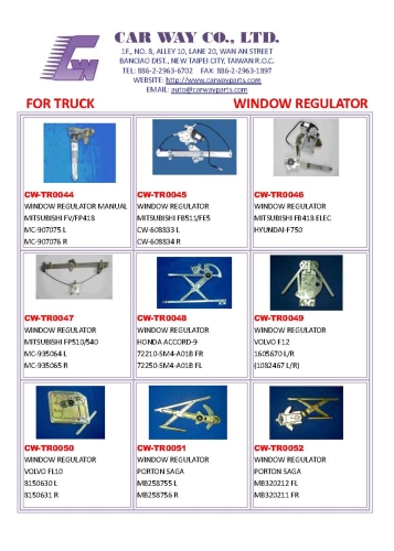 TRUCK POWER WINDOW REGULATOR/MANUAL WINDOWREULATOR