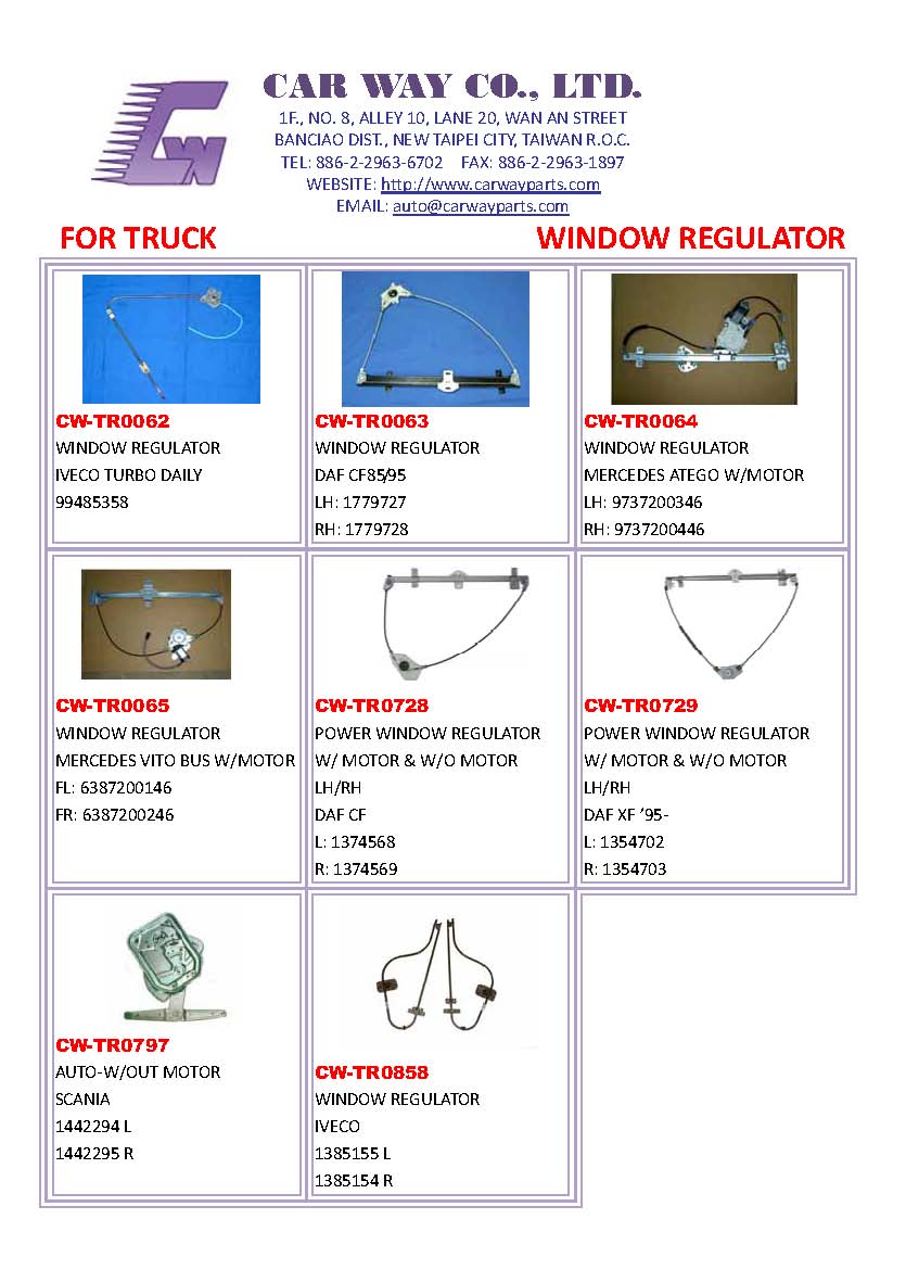 TRUCK POWER WINDOW REGULATOR/MANUAL WINDOWREULATOR TRUCK POWER WINDOW REGULATOR/MANUAL WINDOWREULATOR