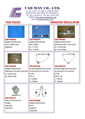 TRUCK POWER WINDOW REGULATOR/MANUAL WINDOWREULATOR TRUCK POWER WINDOW REGULATOR/MANUAL WINDOWREULATOR