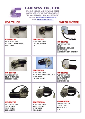 TRUCK WIPER MOTOR TRUCK WIPER MOTOR