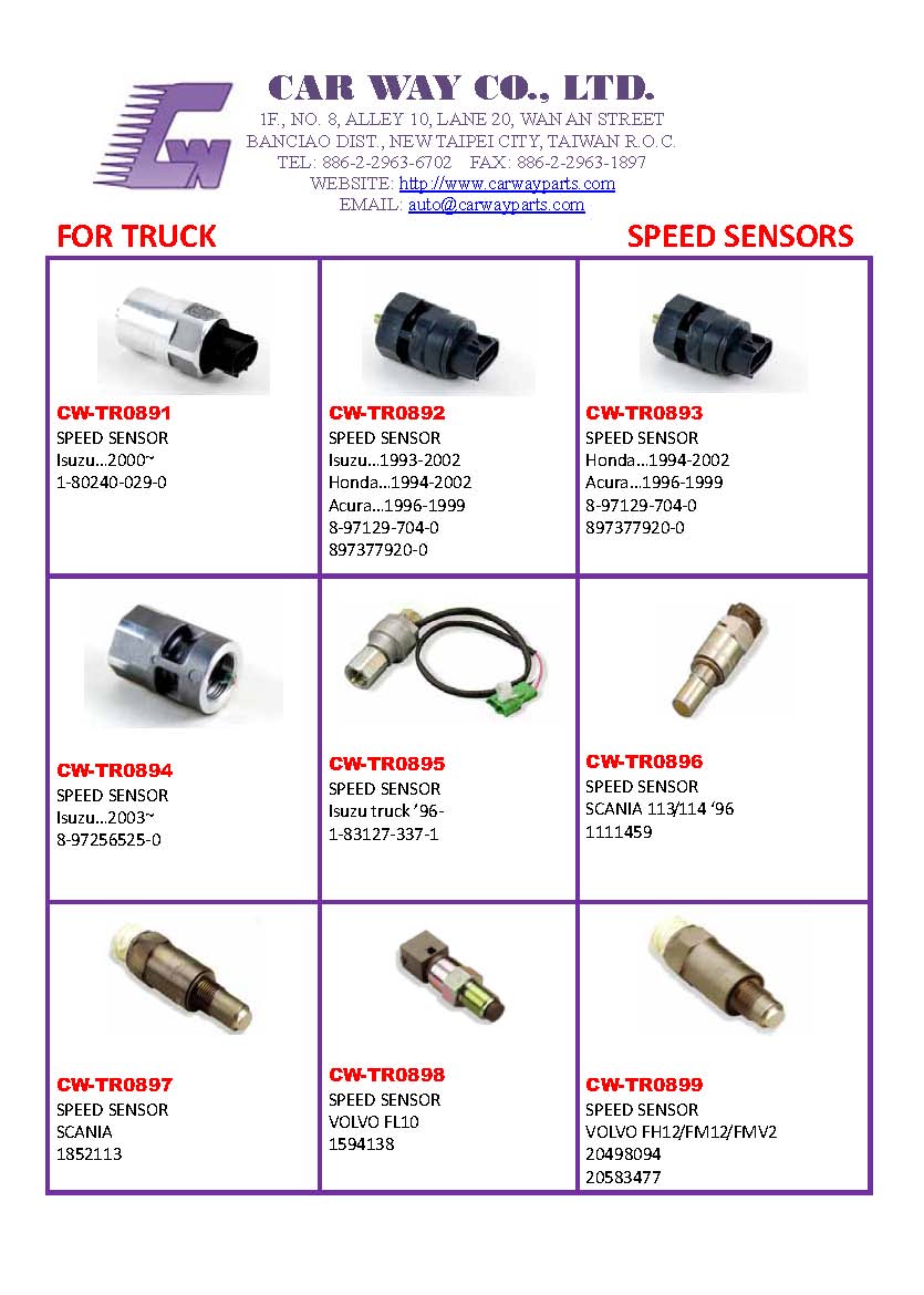 TRUCK SPEED SENSORS