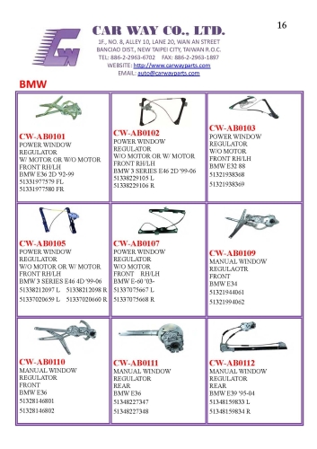 BENZ WINDOW REGULATOR