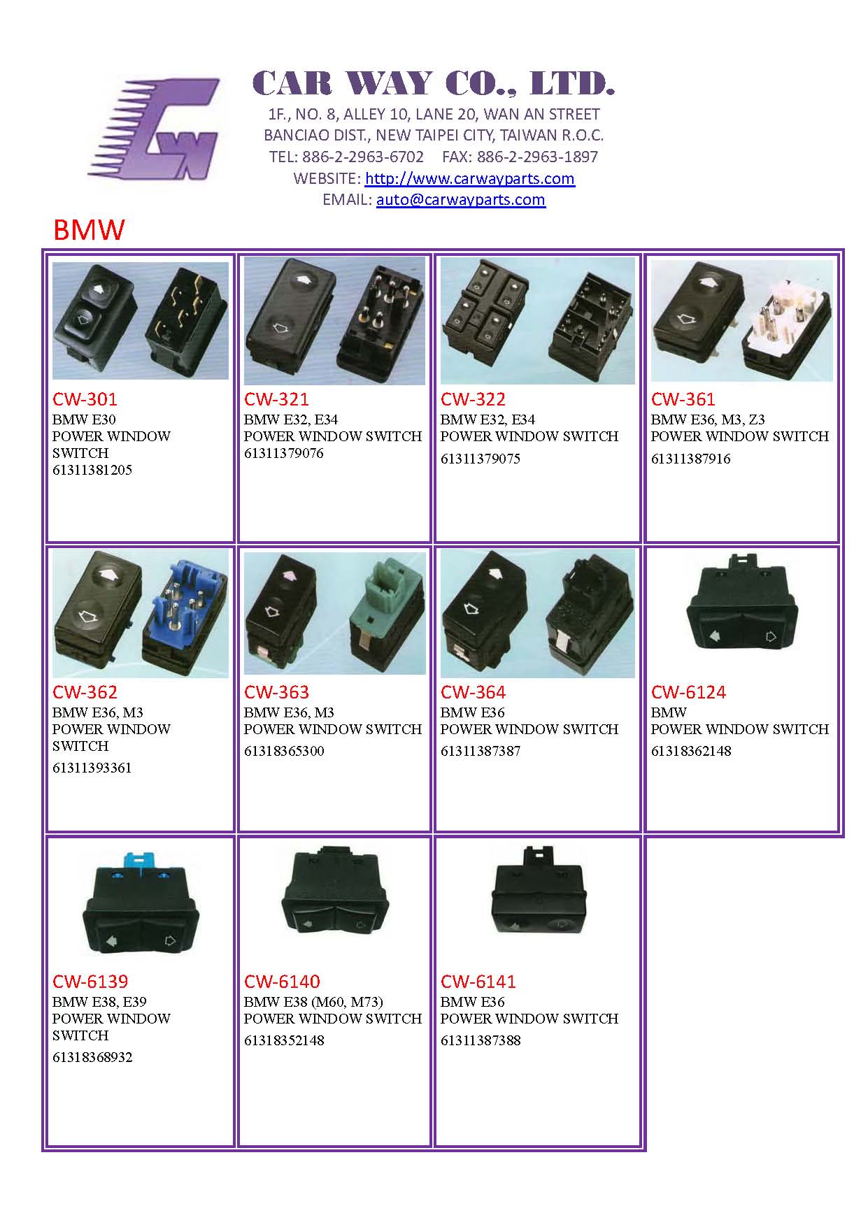 BMW AUTO SWITCH/POWER WINDOW SWITCH BMW AUTO SWITCH/POWER WINDOW SWITCH