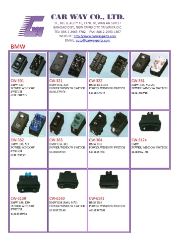 BMW AUTO SWITCH/POWER WINDOW SWITCH BMW AUTO SWITCH/POWER WINDOW SWITCH