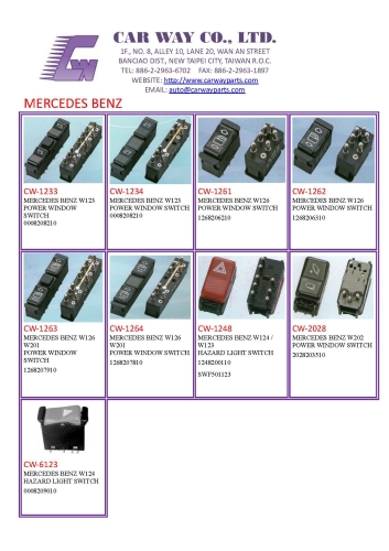 MERCEDES BENZ AUTO SWITCH/POWER WINDOW SWITCH