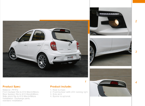 Nissan March / Micra full body kit Nissan March / Micra full body kit