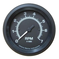 Utrema Black Marine Tachometer 3-3/8