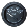 Utrema Black Marine Water Temperature Gauge 52mm