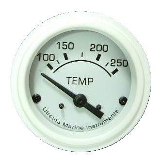 Utrema White Marine Water Temp Gauge 2-1/16 Utrema White Marine Water Temp Gauge 2-1/16