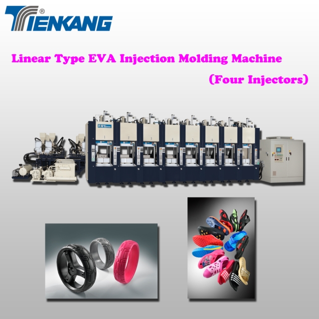 Linear Type EVA Injection Molding Machine (Four Injectors) Linear Type EVA Injection Molding Machine (Four Injectors)