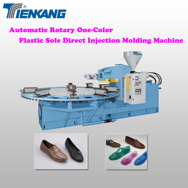 Automatic Rotary One/Two/Three Colors Plastic Sole Direct Injection Molding Machine