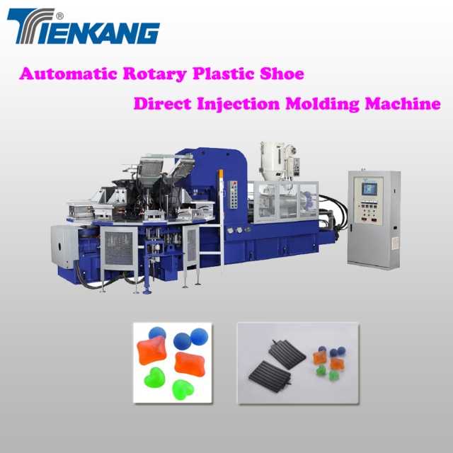 Automatic Rotary Plastic Shoe Direct Injection Molding Machine