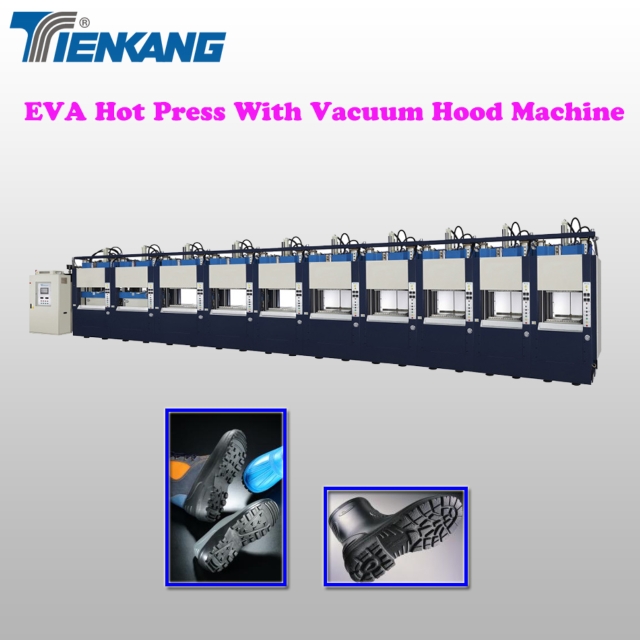 EVA Hot Press With Vacuum Hood Machine