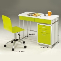 Apple Green Desk / File Cabinet / And Office Chair