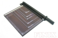 Paper Trimmer / Paper Cutter with Wooden Base (in dark brown color)