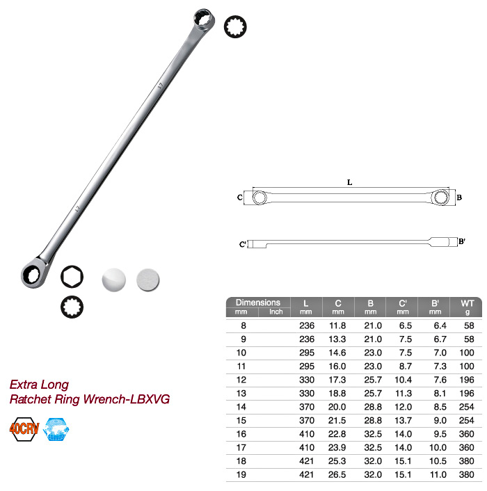 加長棘輪扳手-LBXVG