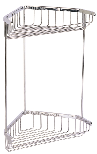 C203 Solid brass corner basket