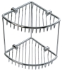 C204 Solid brass corner basket 180 x 180 x 236 mm
