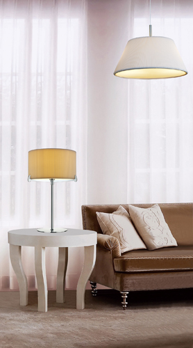 Table and Pendant Lamp
