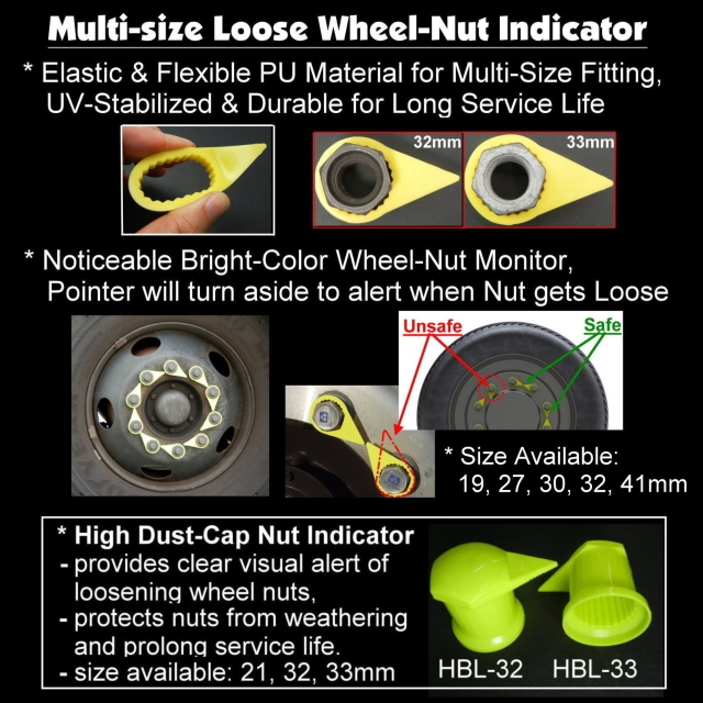 Multi-fit Wheel Nut Indicators & Nut Retainers