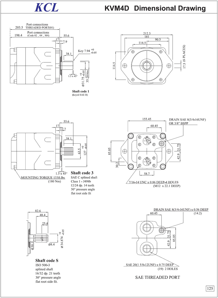 DENISON VM4D(SUPER) Hydraulic Vane Motor