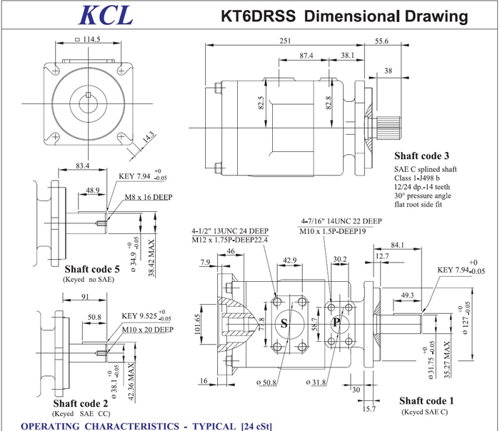 KT6DRSS Hydraulic Pump
