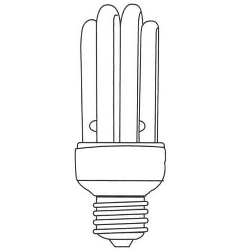 Parallel 4U Shape Compact Fluorescent Lamp