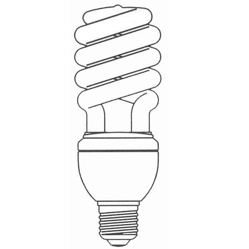 Linear Dimmable T3 Half Spiral CFL