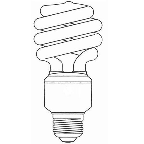 T3 Half Spiral DC12V CFL