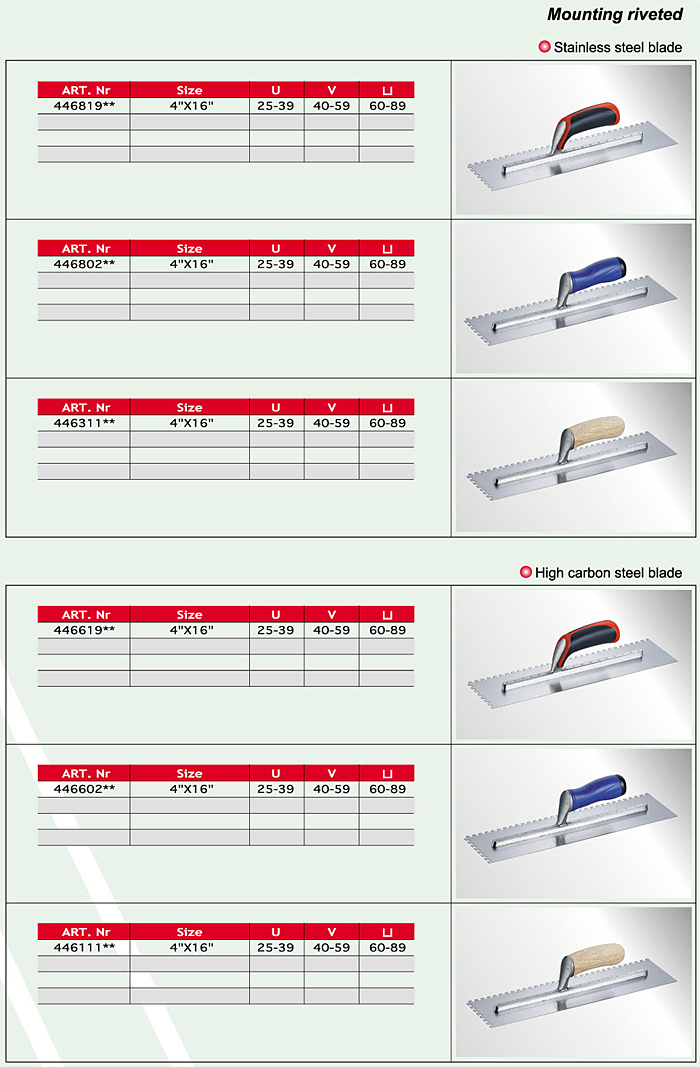 Brick Trowels Philadelphia / Cement Tools/ Masonry Tools