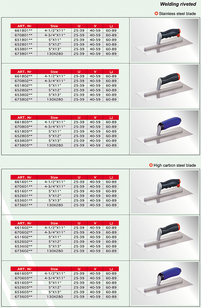 Pointing Trowels / Cement Tools/ Masonry Tools