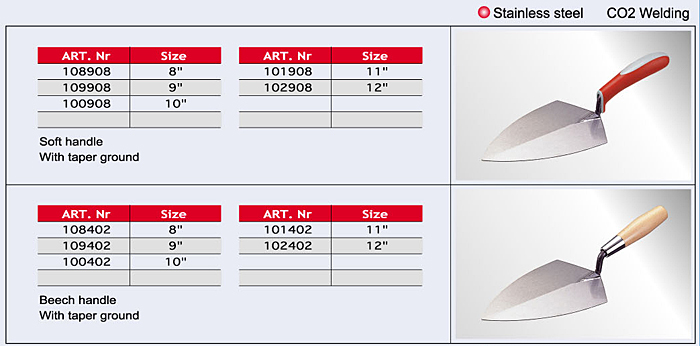 Tuck Pointing Trowels/  / Cement Tools