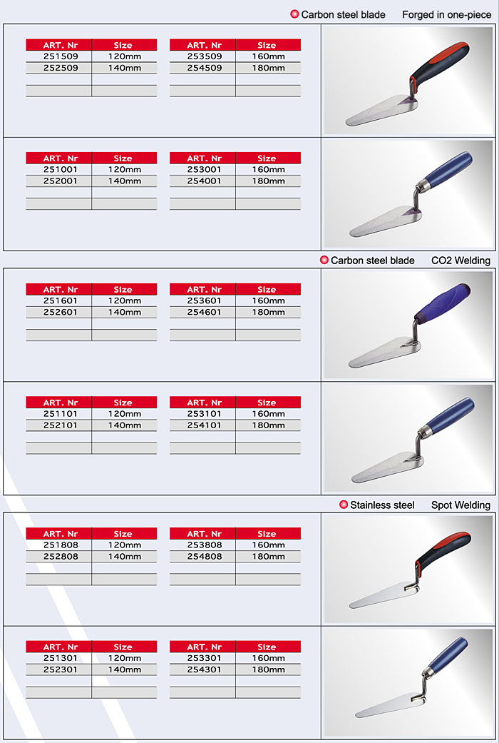 Heart Trowels/ Cement Tools