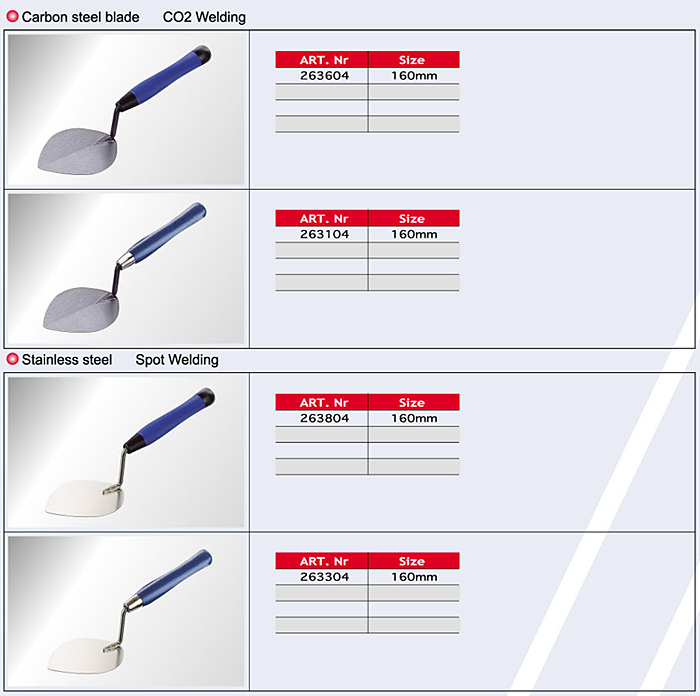 Triangle Pointed Trowels/ Cement Tools
