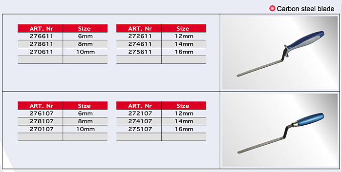 Triangle Pointed Trowels Triangle Pointed Trowels