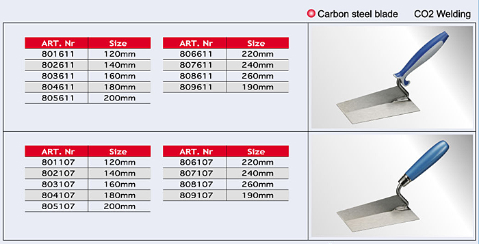 Brick Trowel (square-type) / Pointing Trowel/Cement Tools Brick Trowel (square-type) / Pointing Trowel/Cement Tools