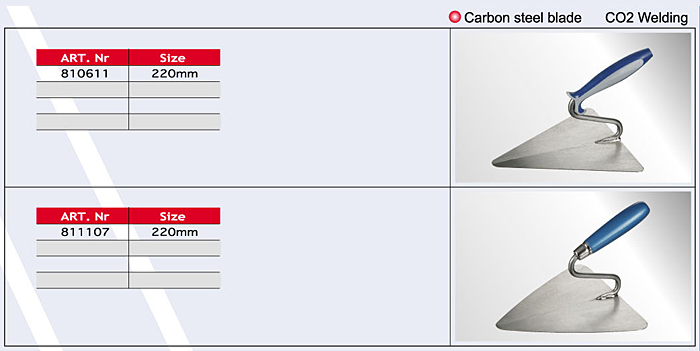 Brick Trowel (Square Type) / Pointing Trowel/Cement Tools