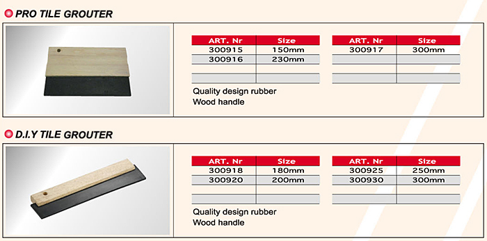 Pro Tile Grout Spreader/ DIY Tile Grout Spreader/ Pro Tile Grouter/ D.I.Y Tile Grouter/ Taping Knife