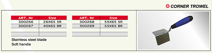 Corner Trowel/Cement Finishing Tools