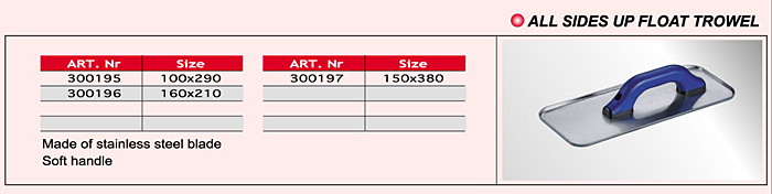 All Sides Up Float Trowel